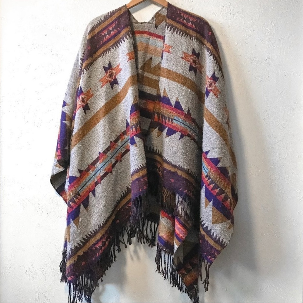 Aztec style poncho